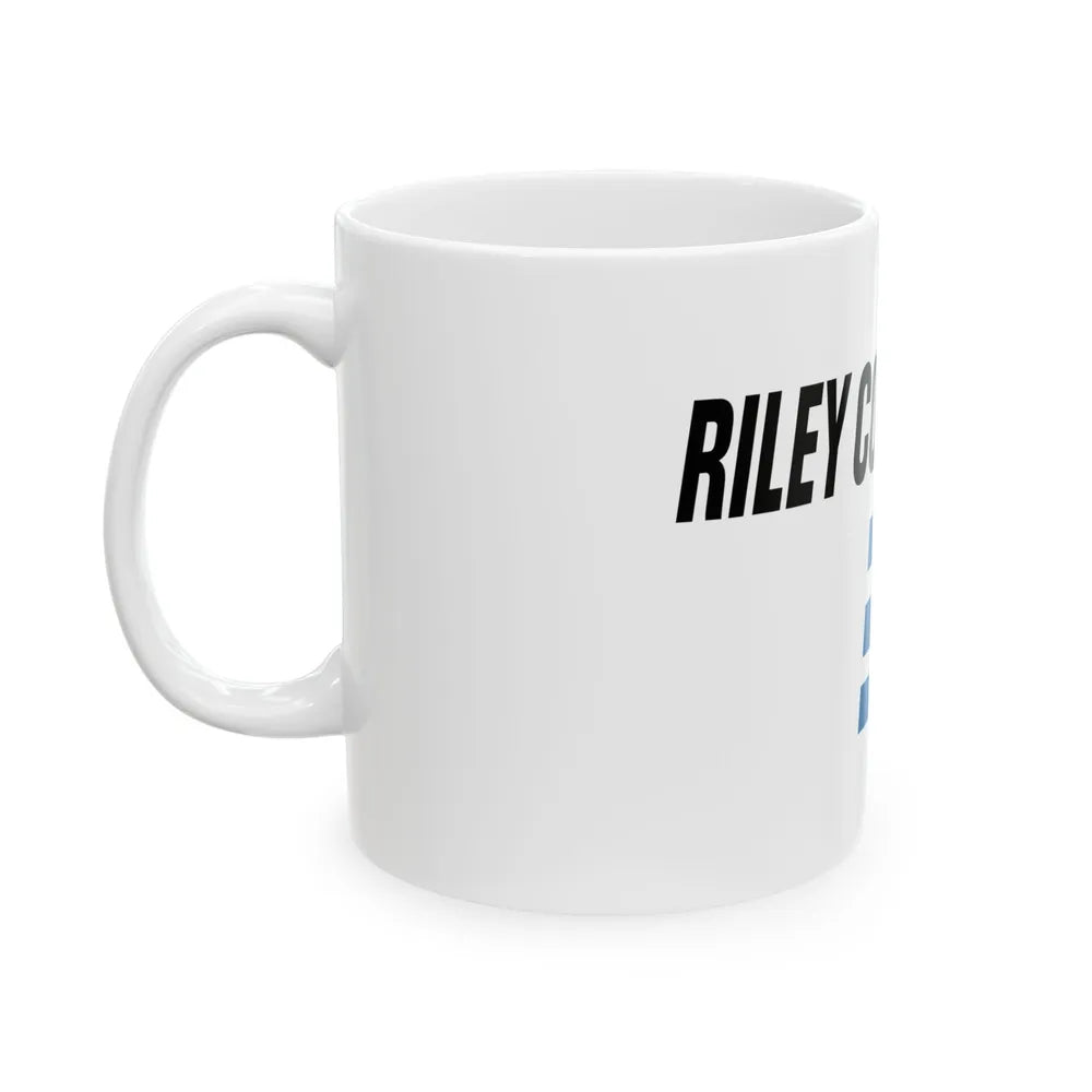 Flag of Riley County Kansas (United States) White Coffee Mug - Go Mug Yourself