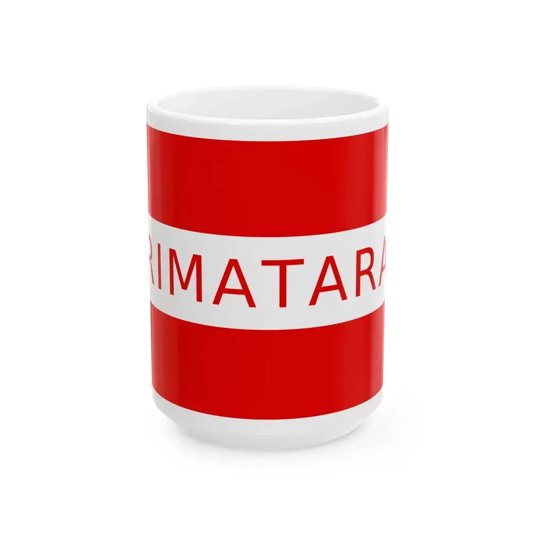 Flag of Rimatara (France) White Coffee Mug 15oz - Go Mug Yourself