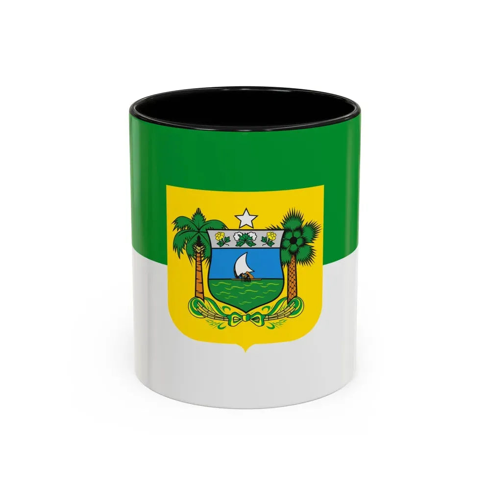 Flag of Rio Grande do Norte Brazil - Accent Coffee Mug 11oz Black - Go Mug Yourself