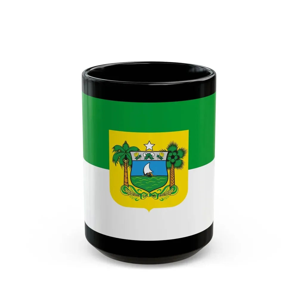 Flag of Rio Grande do Norte Brazil - Black Coffee Mug 15oz - Go Mug Yourself