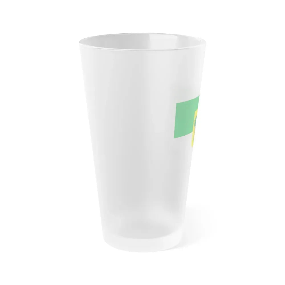 Flag of Rio Grande do Norte Brazil - Frosted Pint Glass 16oz - Go Mug Yourself