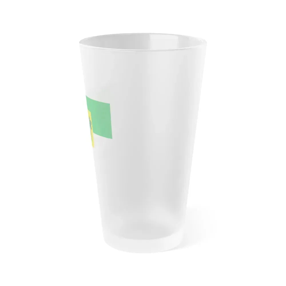 Flag of Rio Grande do Norte Brazil - Frosted Pint Glass 16oz - Go Mug Yourself