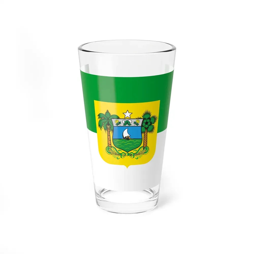 Flag of Rio Grande do Norte Brazil - Pint Glass 16oz 16oz - Go Mug Yourself
