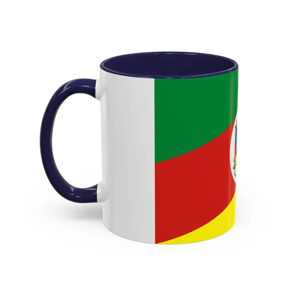Flag of Rio Grande do Sul Brazil - Accent Coffee Mug - Go Mug Yourself