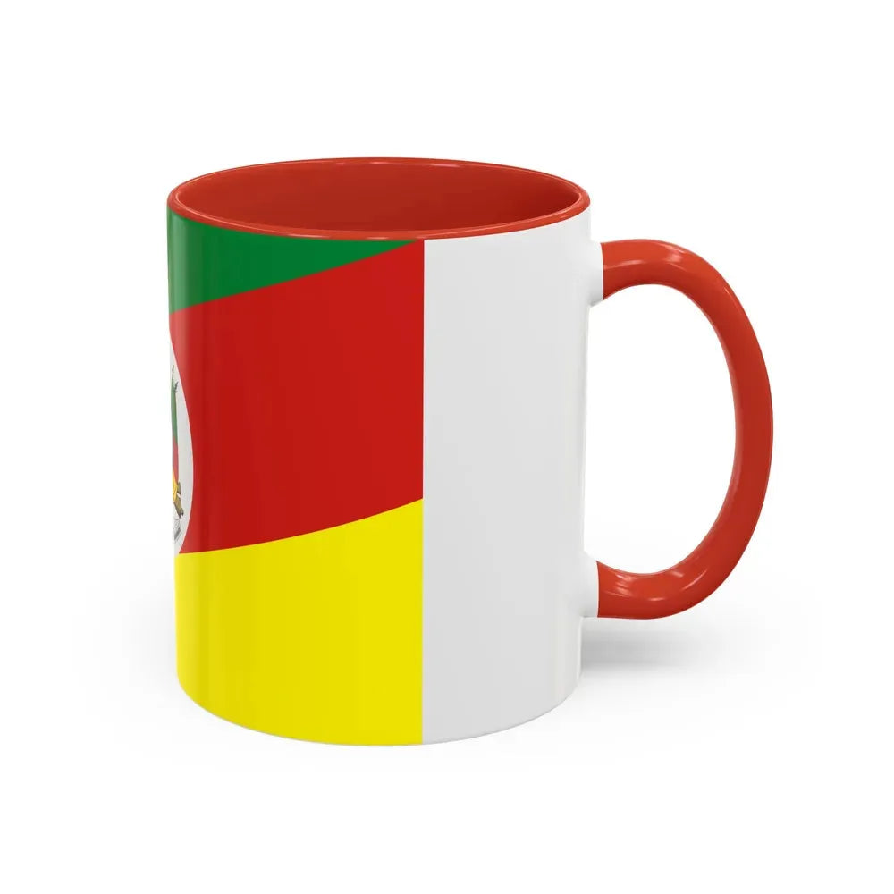 Flag of Rio Grande do Sul Brazil - Accent Coffee Mug - Go Mug Yourself