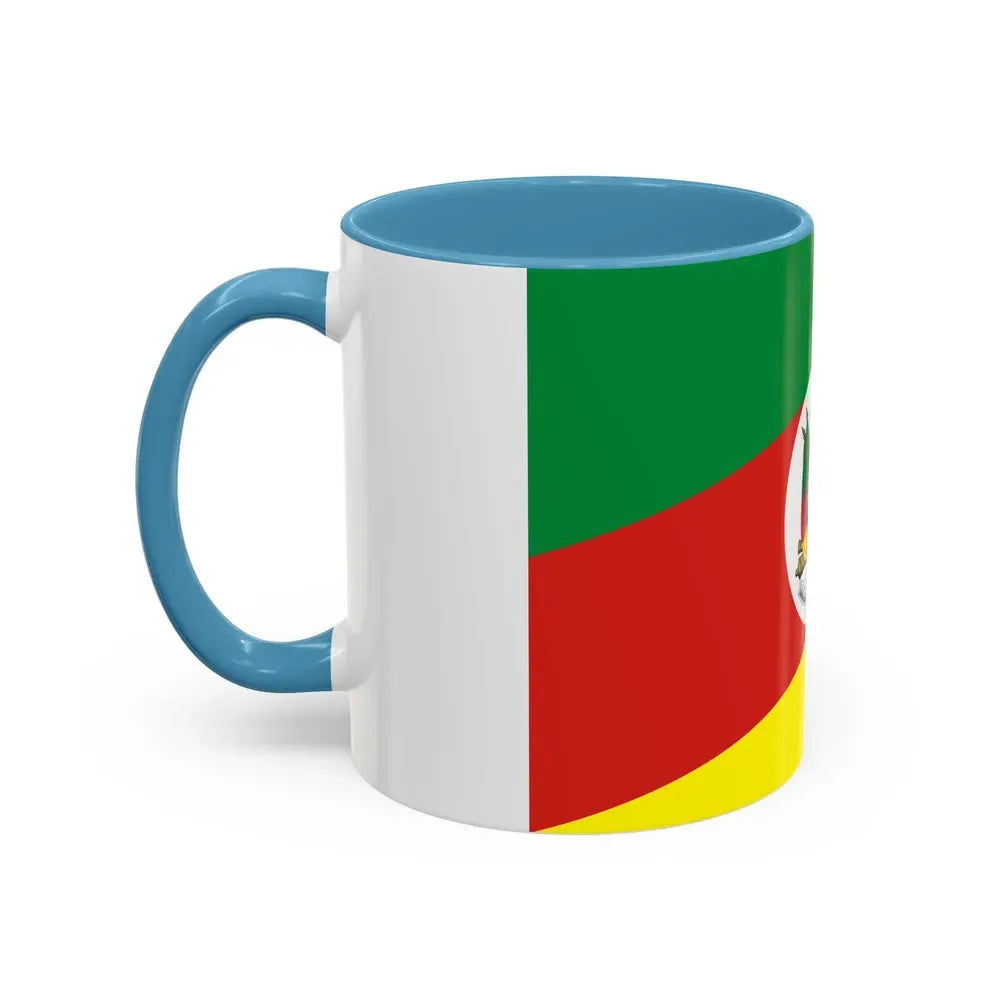 Flag of Rio Grande do Sul Brazil - Accent Coffee Mug - Go Mug Yourself