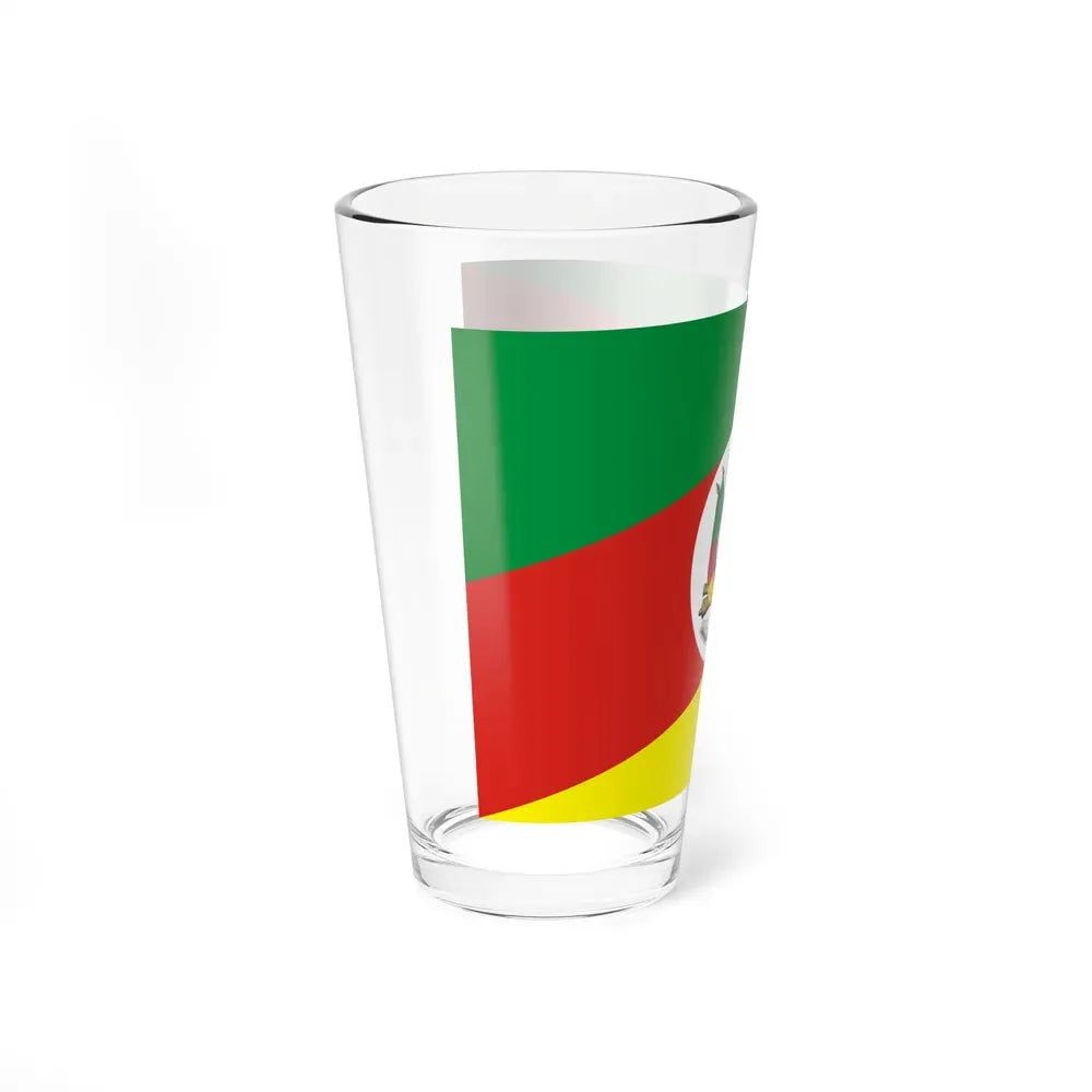 Flag of Rio Grande do Sul Brazil - Pint Glass 16oz - Go Mug Yourself