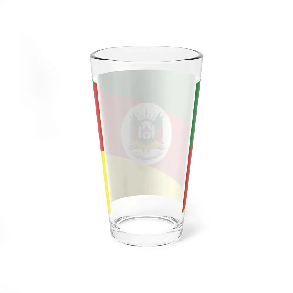 Flag of Rio Grande do Sul Brazil - Pint Glass 16oz - Go Mug Yourself
