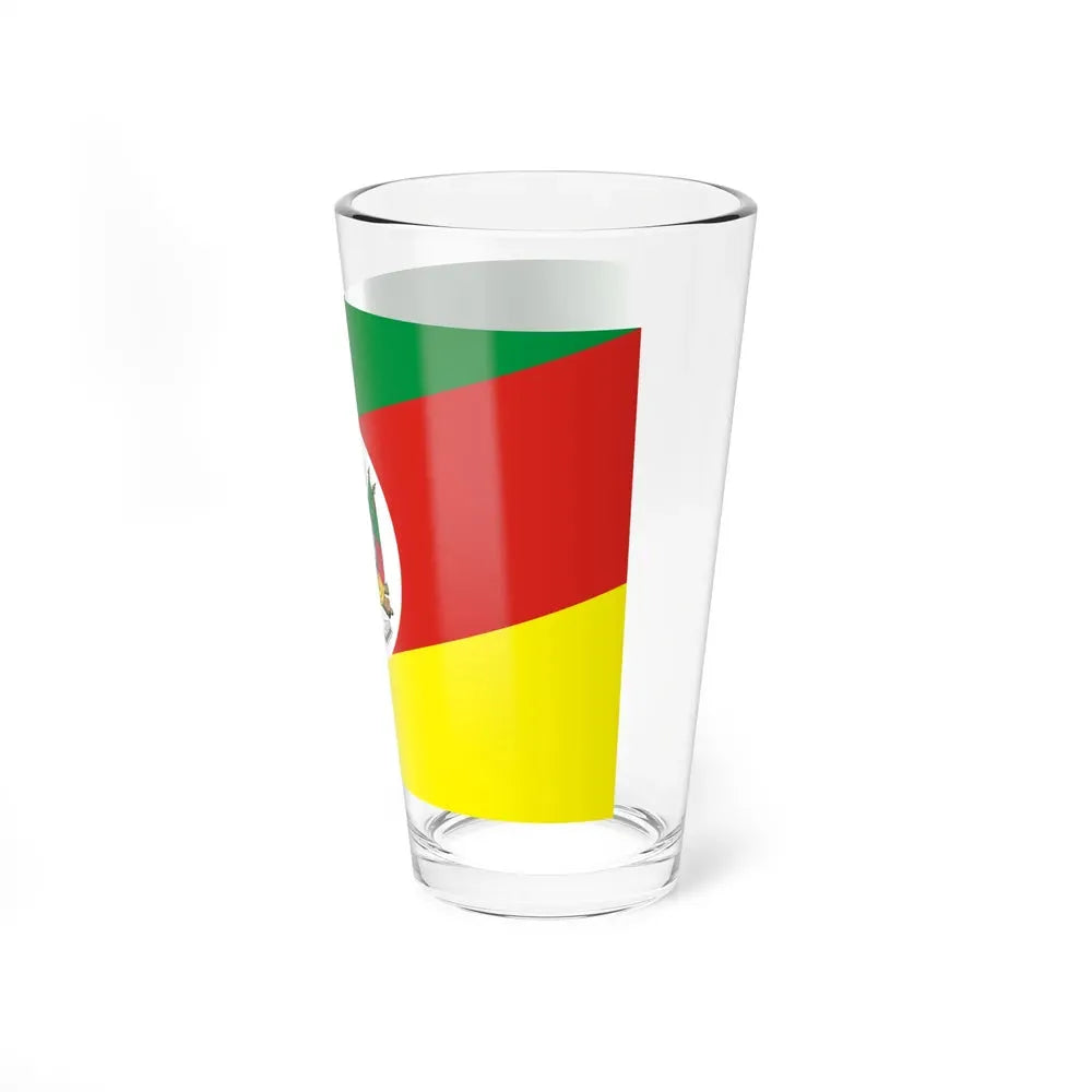 Flag of Rio Grande do Sul Brazil - Pint Glass 16oz - Go Mug Yourself