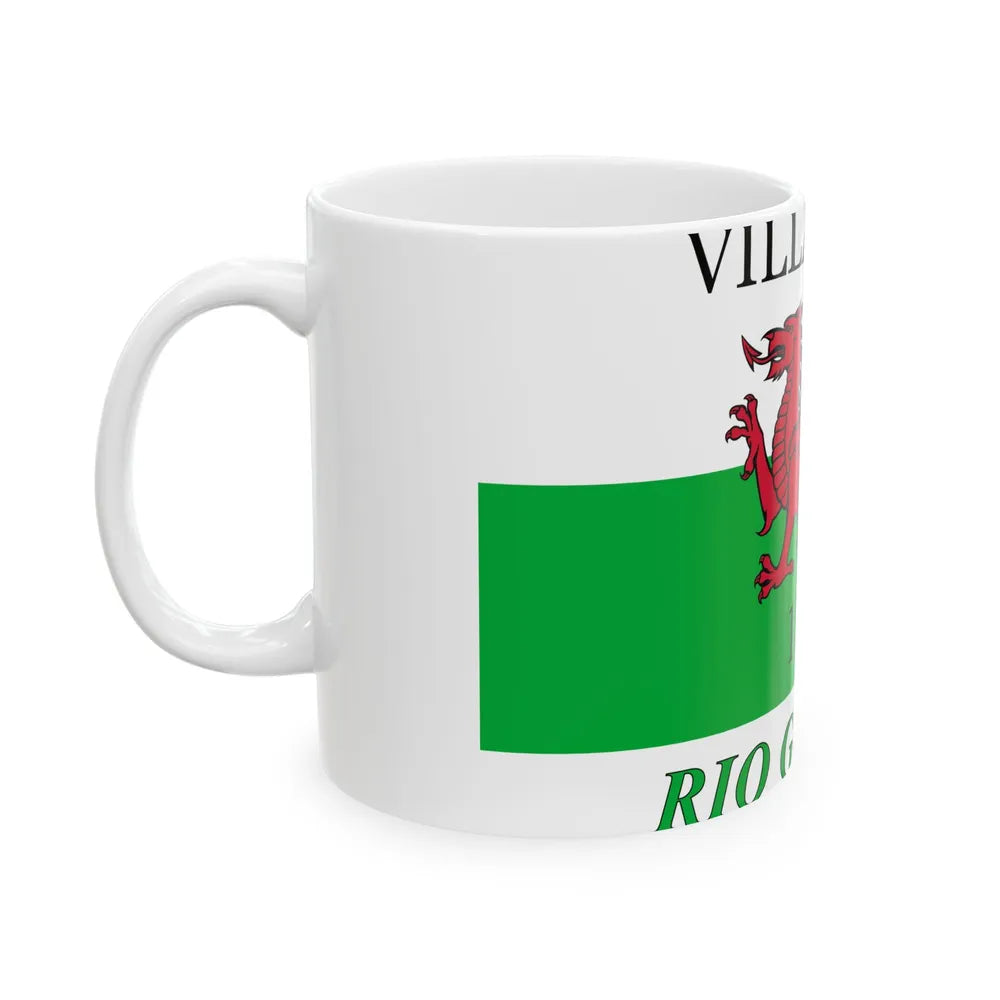 Flag of Rio Grande Ohio (United States) White Coffee Mug - Go Mug Yourself