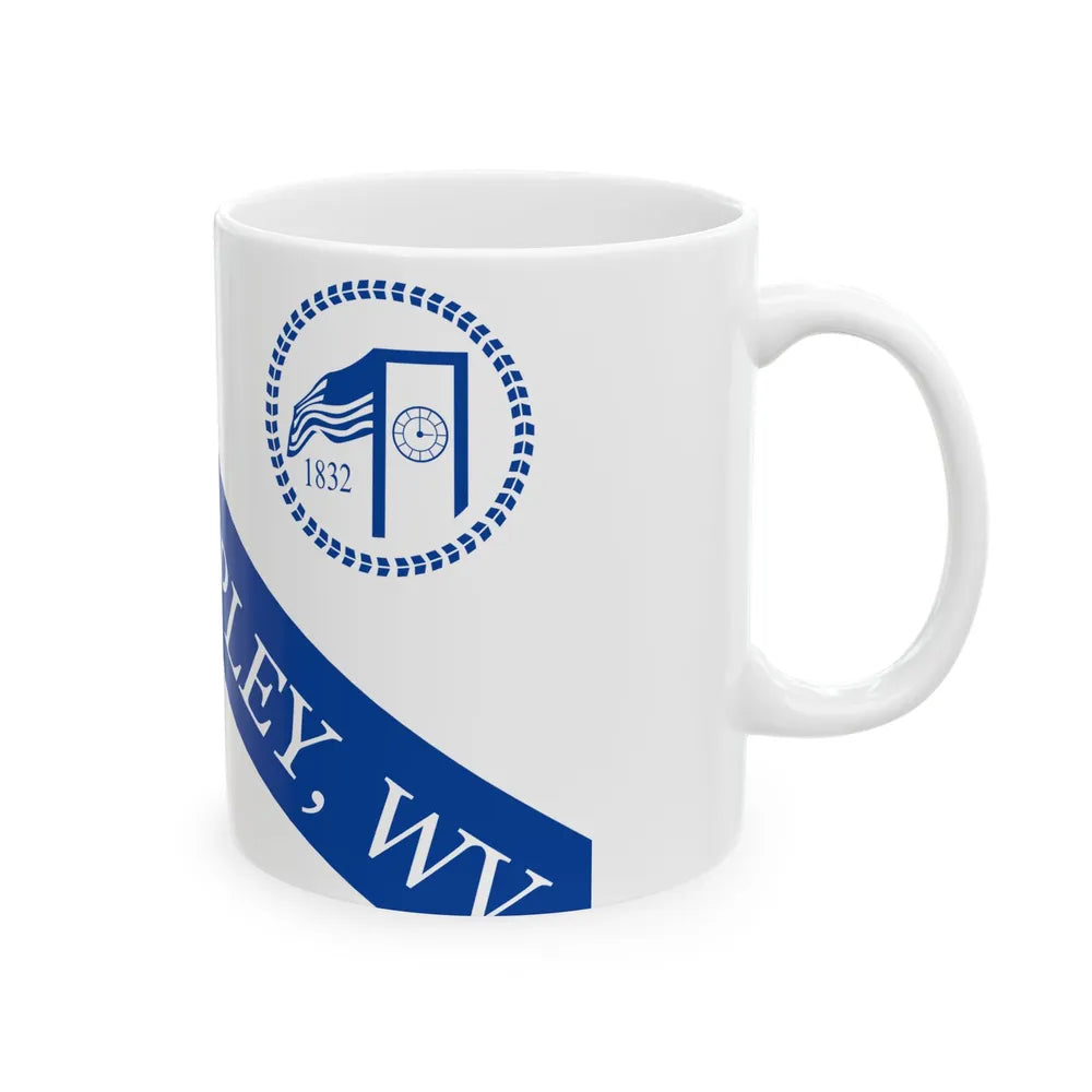 Flag of Ripley West Virginia Until 2013 (United States) White Coffee Mug - Go Mug Yourself