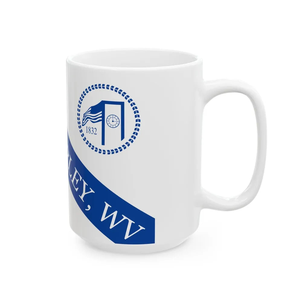 Flag of Ripley West Virginia Until 2013 (United States) White Coffee Mug - Go Mug Yourself