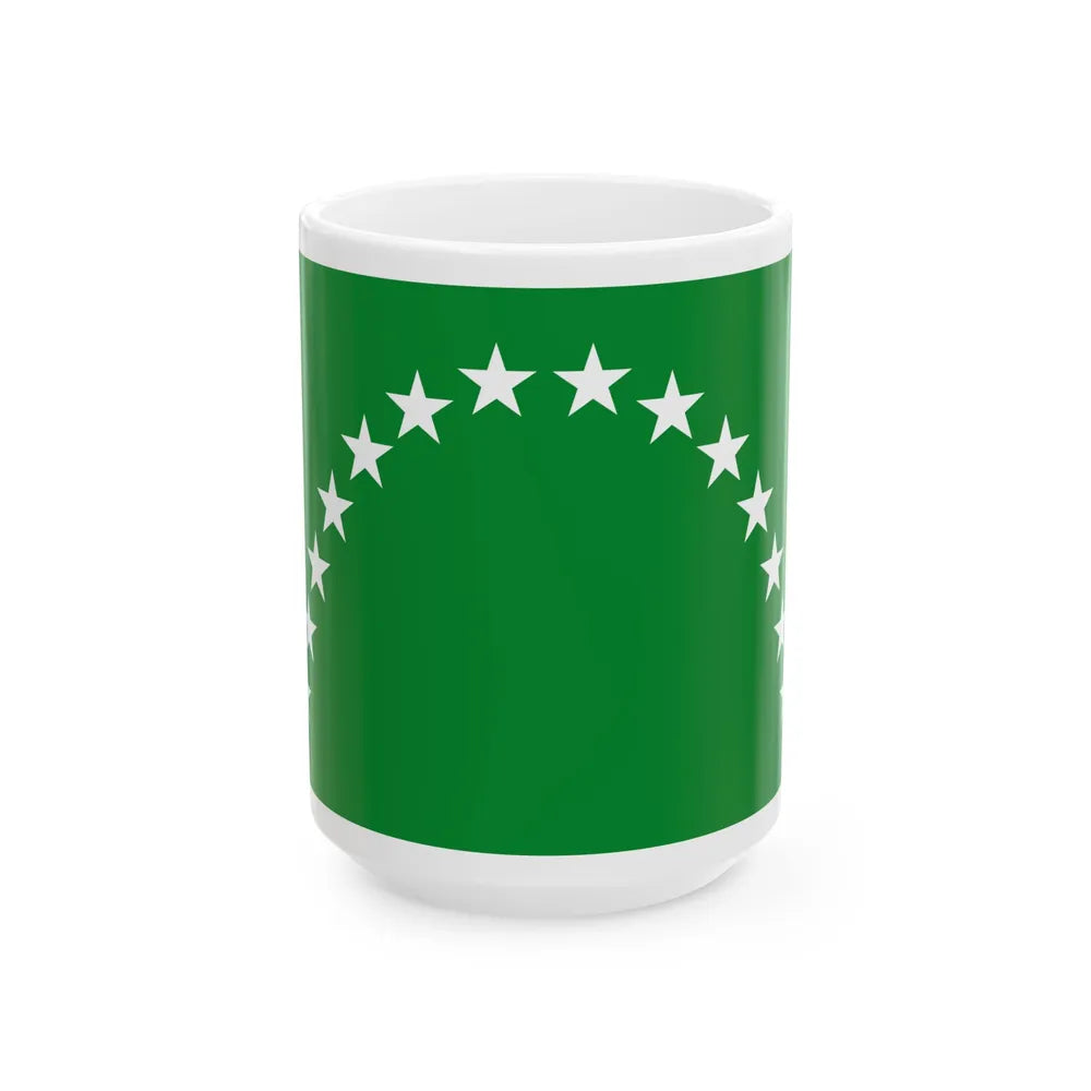 Flag of Risaralda (Colombia) White Coffee Mug 15oz - Go Mug Yourself