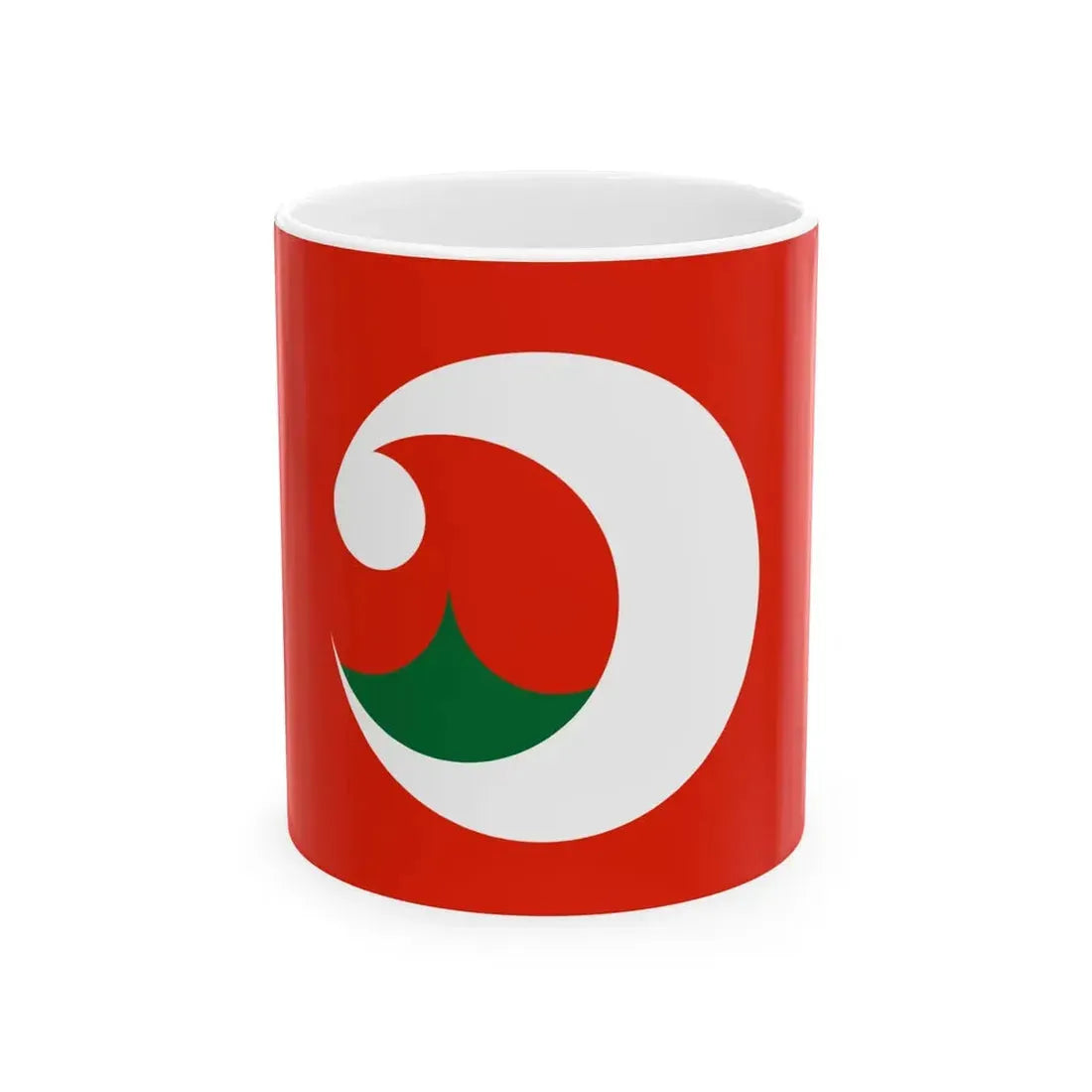 Flag of Rishiri Hokkaido (Japan) White Coffee Mug 11oz - Go Mug Yourself