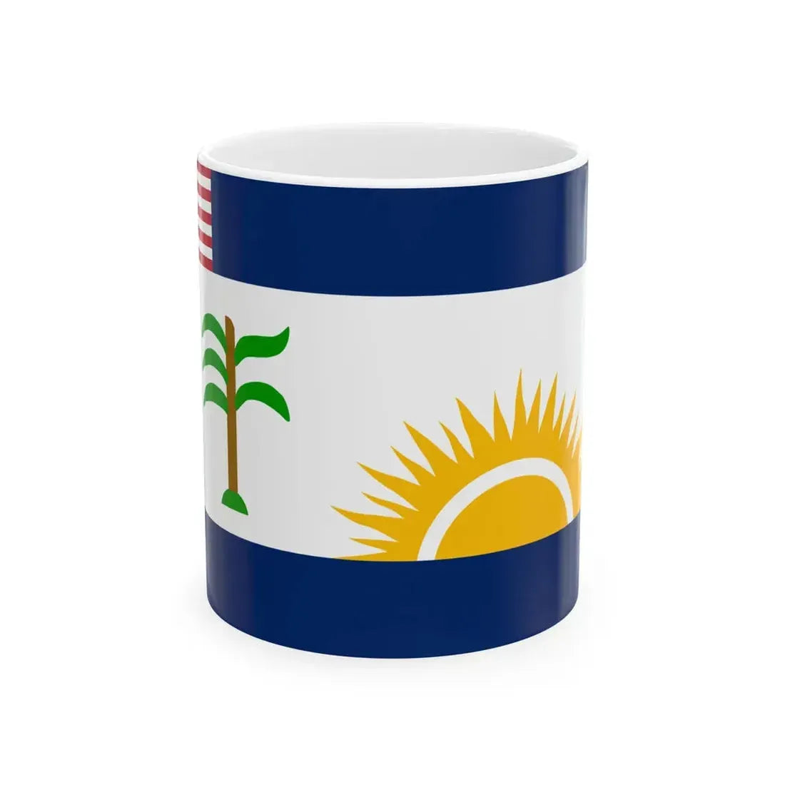 Flag of Rivercess County (Liberia) White Coffee Mug 11oz - Go Mug Yourself