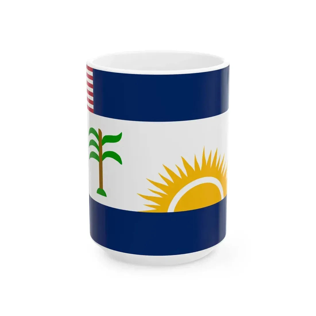 Flag of Rivercess County (Liberia) White Coffee Mug 15oz - Go Mug Yourself