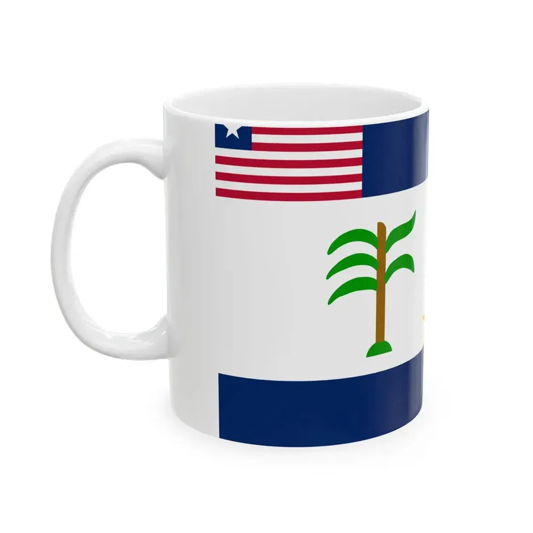 Flag of Rivercess County (Liberia) White Coffee Mug - Go Mug Yourself