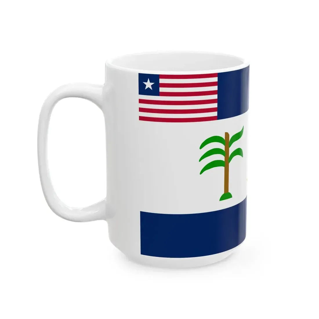 Flag of Rivercess County (Liberia) White Coffee Mug - Go Mug Yourself