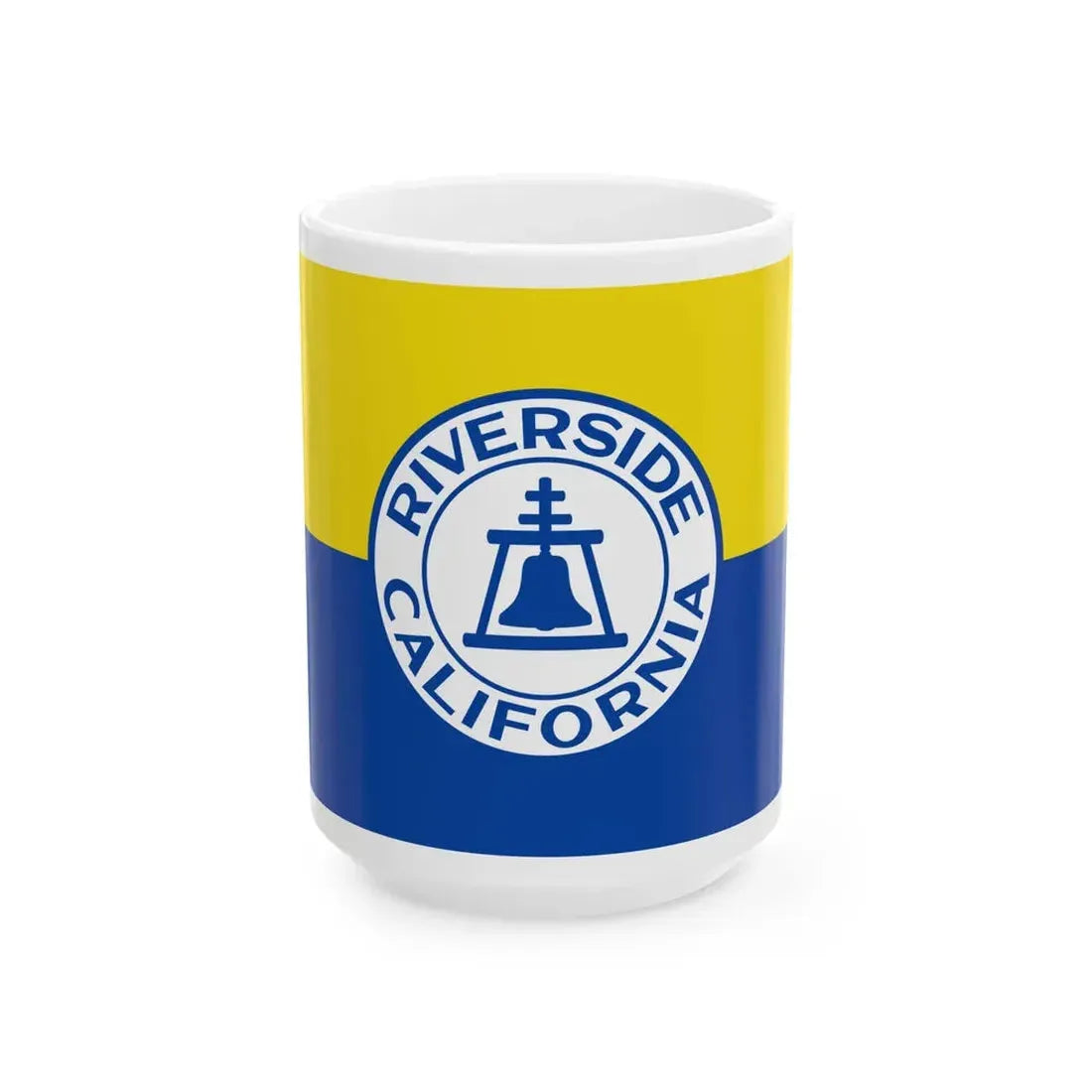 Flag of Riverside California 1967-2020 (United States) White Coffee Mug 15oz - Go Mug Yourself