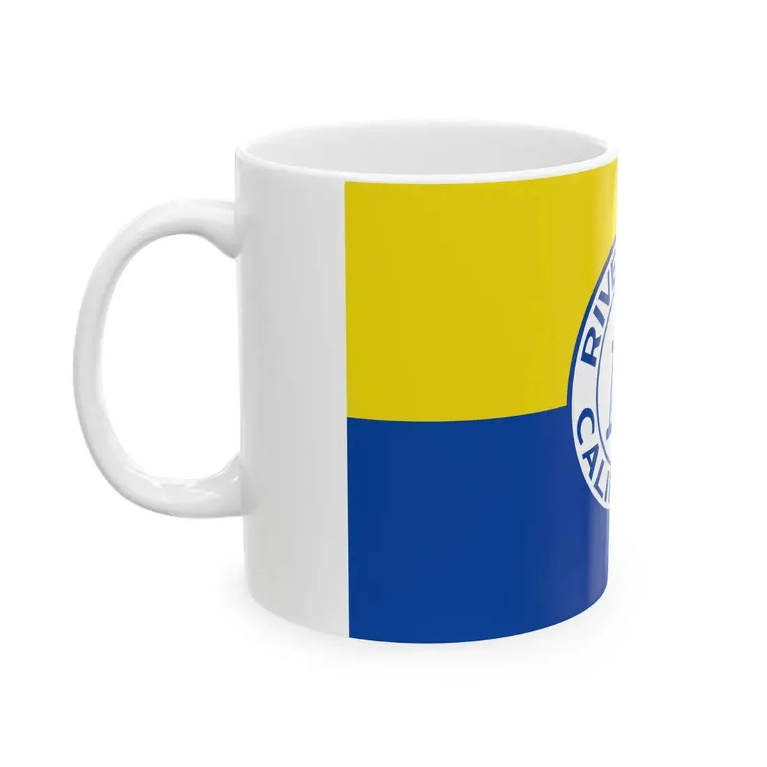 Flag of Riverside California 1967-2020 (United States) White Coffee Mug - Go Mug Yourself
