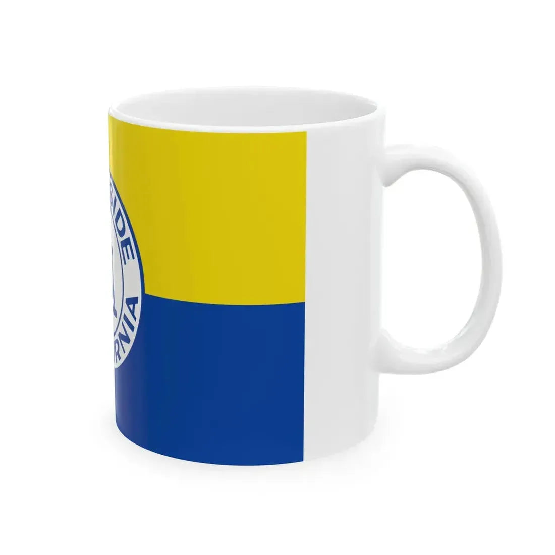 Flag of Riverside California 1967-2020 (United States) White Coffee Mug - Go Mug Yourself