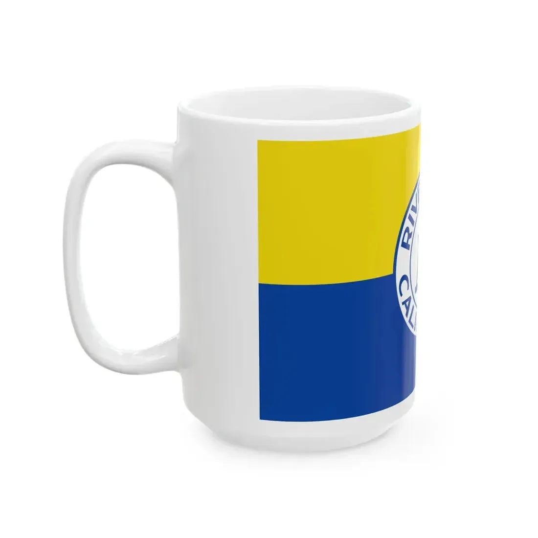 Flag of Riverside California 1967-2020 (United States) White Coffee Mug - Go Mug Yourself