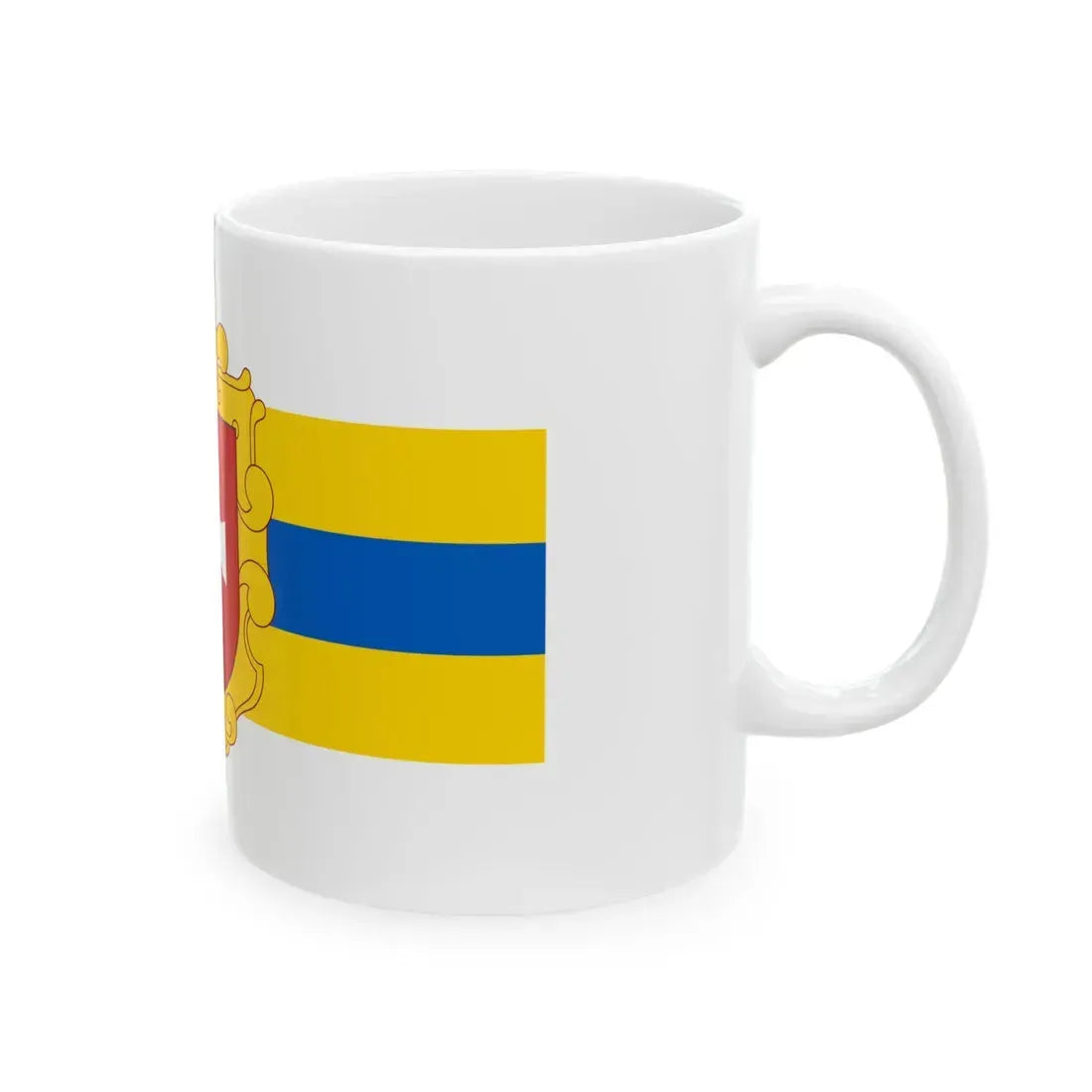 Flag of Rivne Oblast (Ukraine) White Coffee Mug - Go Mug Yourself
