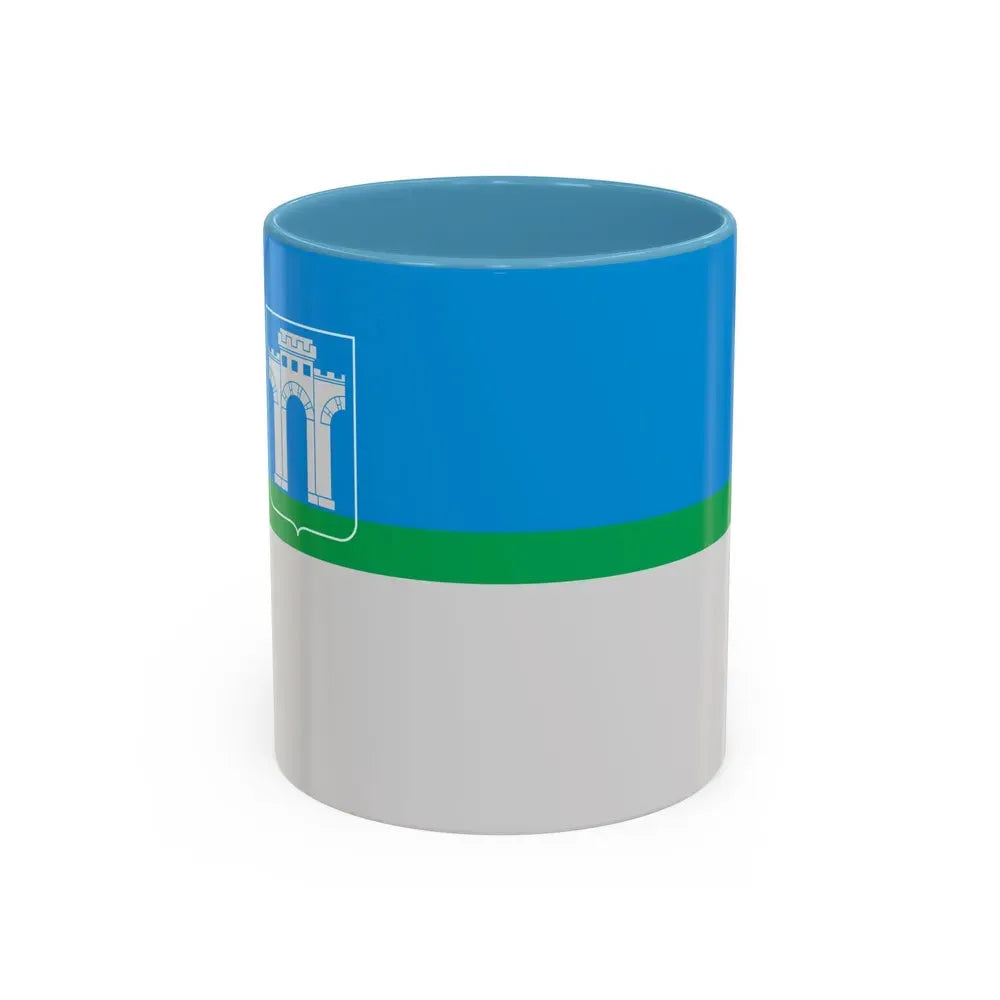Flag of Rivne Ukraine - Accent Coffee Mug 11oz Light Blue - Go Mug Yourself