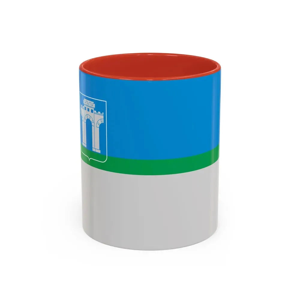 Flag of Rivne Ukraine - Accent Coffee Mug 11oz Red - Go Mug Yourself