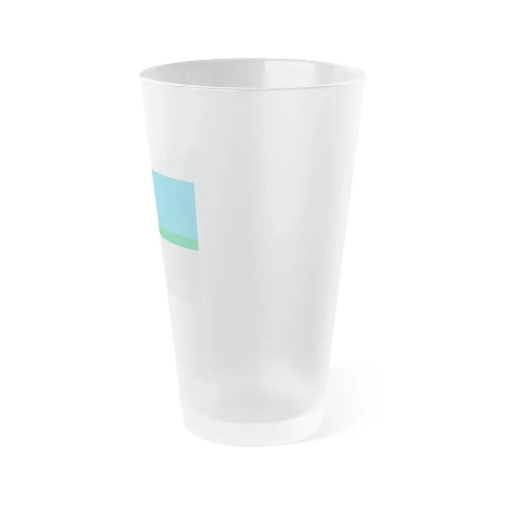 Flag of Rivne Ukraine - Frosted Pint Glass 16oz - Go Mug Yourself