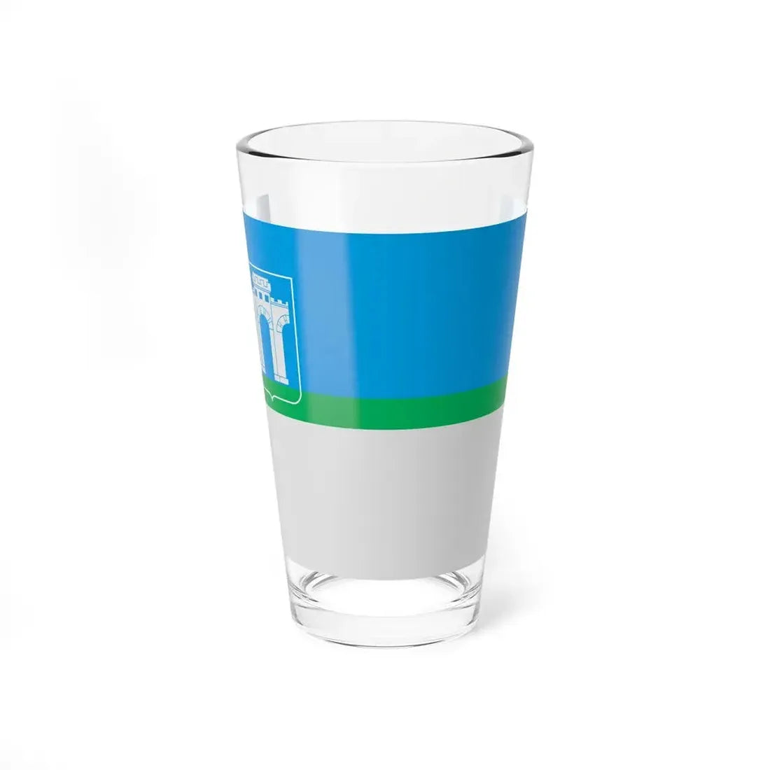 Flag of Rivne Ukraine - Pint Glass 16oz 16oz - Go Mug Yourself