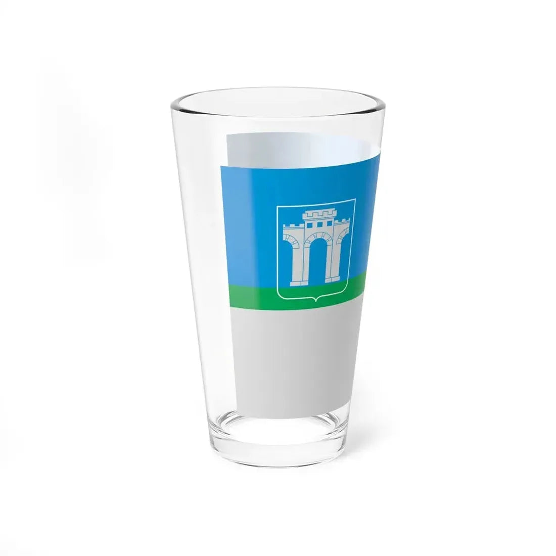 Flag of Rivne Ukraine - Pint Glass 16oz - Go Mug Yourself