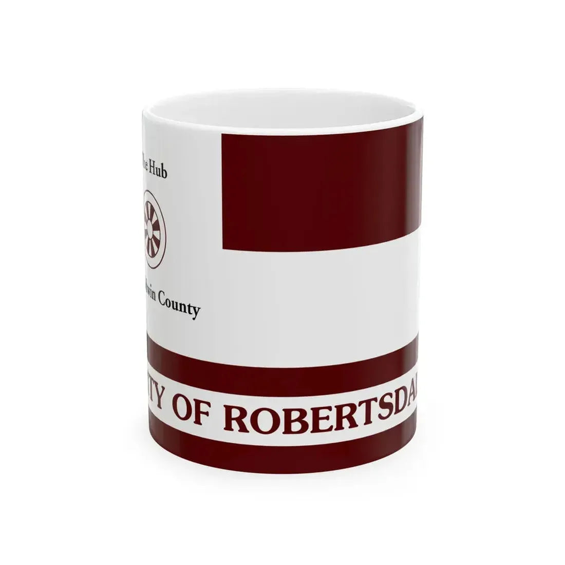 Flag of Robertsdale Alabama (United States) White Coffee Mug 11oz - Go Mug Yourself