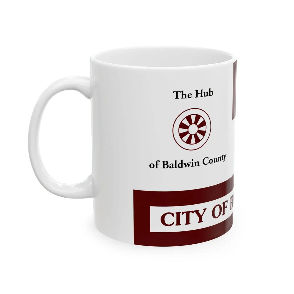 Flag of Robertsdale Alabama (United States) White Coffee Mug - Go Mug Yourself