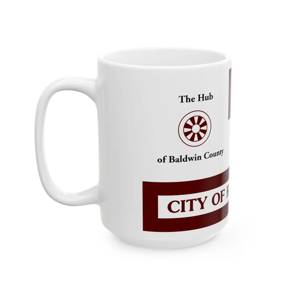 Flag of Robertsdale Alabama (United States) White Coffee Mug - Go Mug Yourself