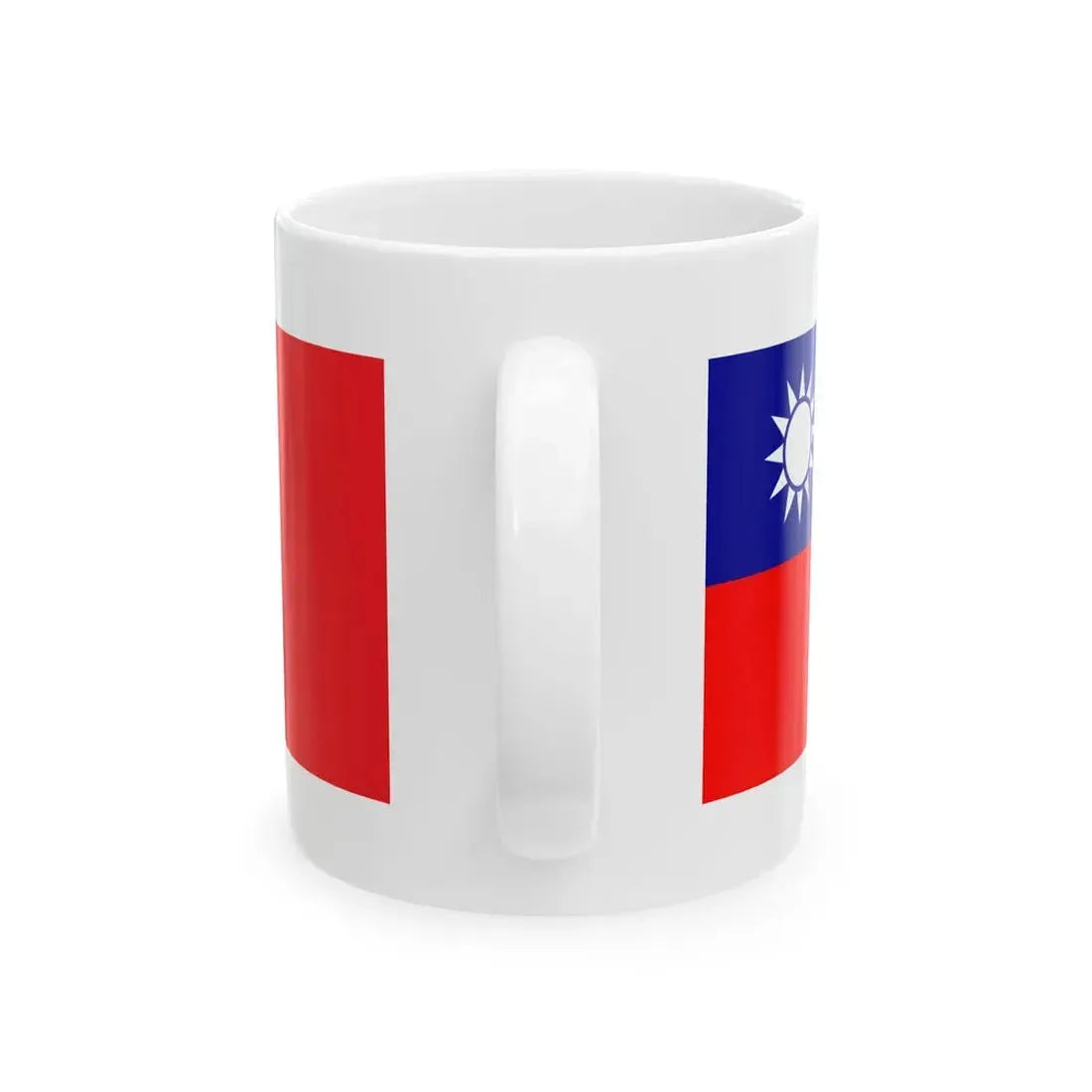 Flag of ROC and PRC (China) White Coffee Mug - Go Mug Yourself