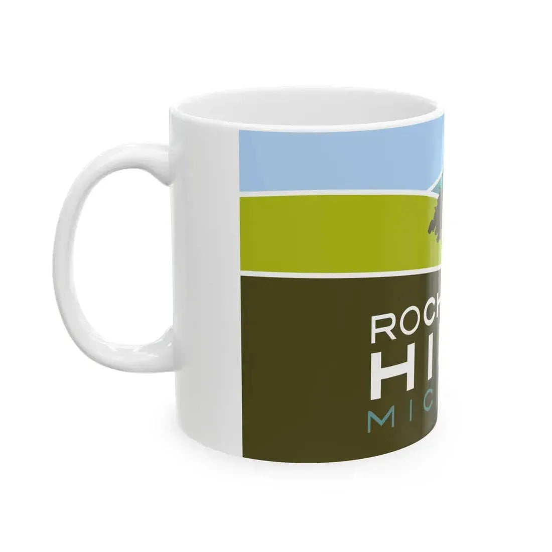Flag of Rochester Hills Michigan (United States) White Coffee Mug - Go Mug Yourself