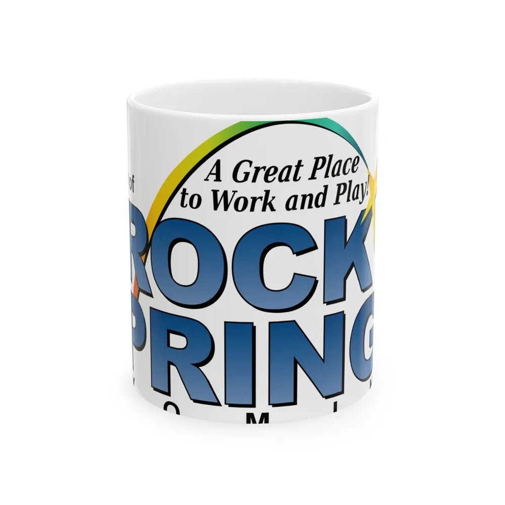 Flag of Rock Springs Wyoming (United States) White Coffee Mug 11oz - Go Mug Yourself