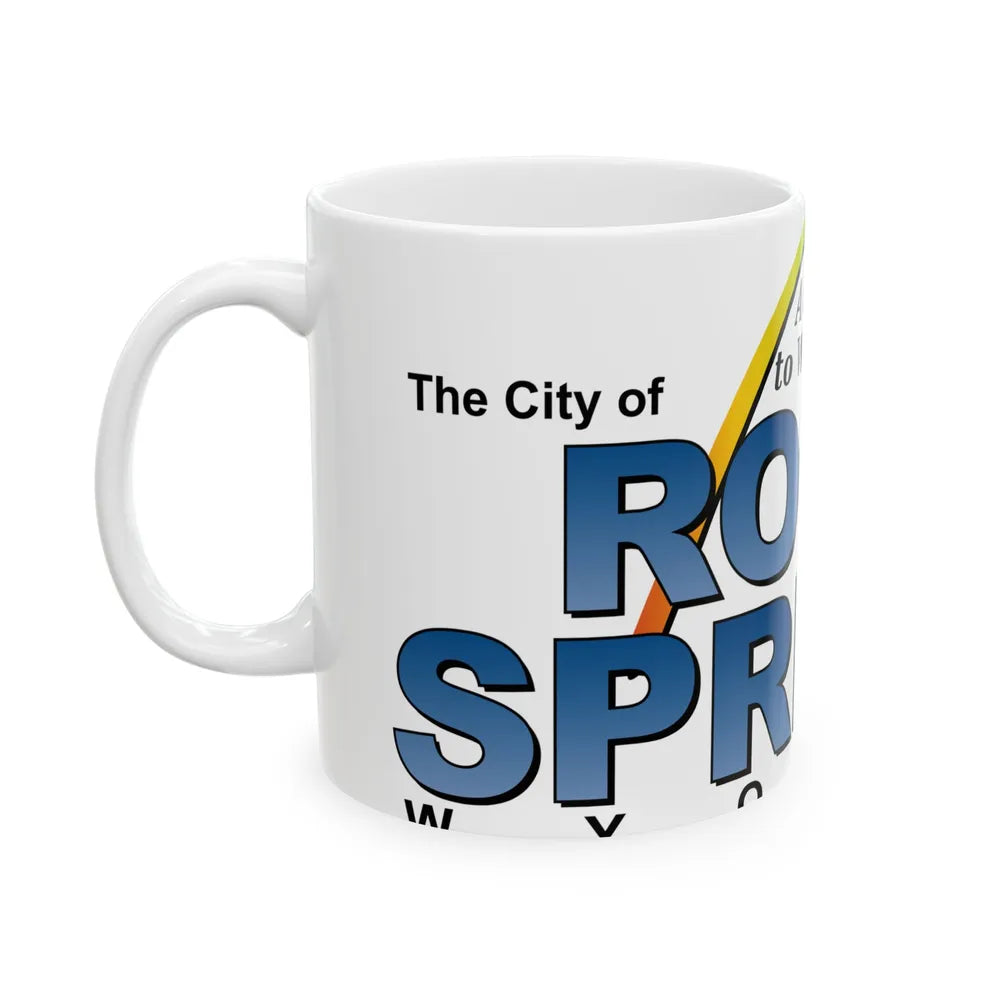 Flag of Rock Springs Wyoming (United States) White Coffee Mug - Go Mug Yourself