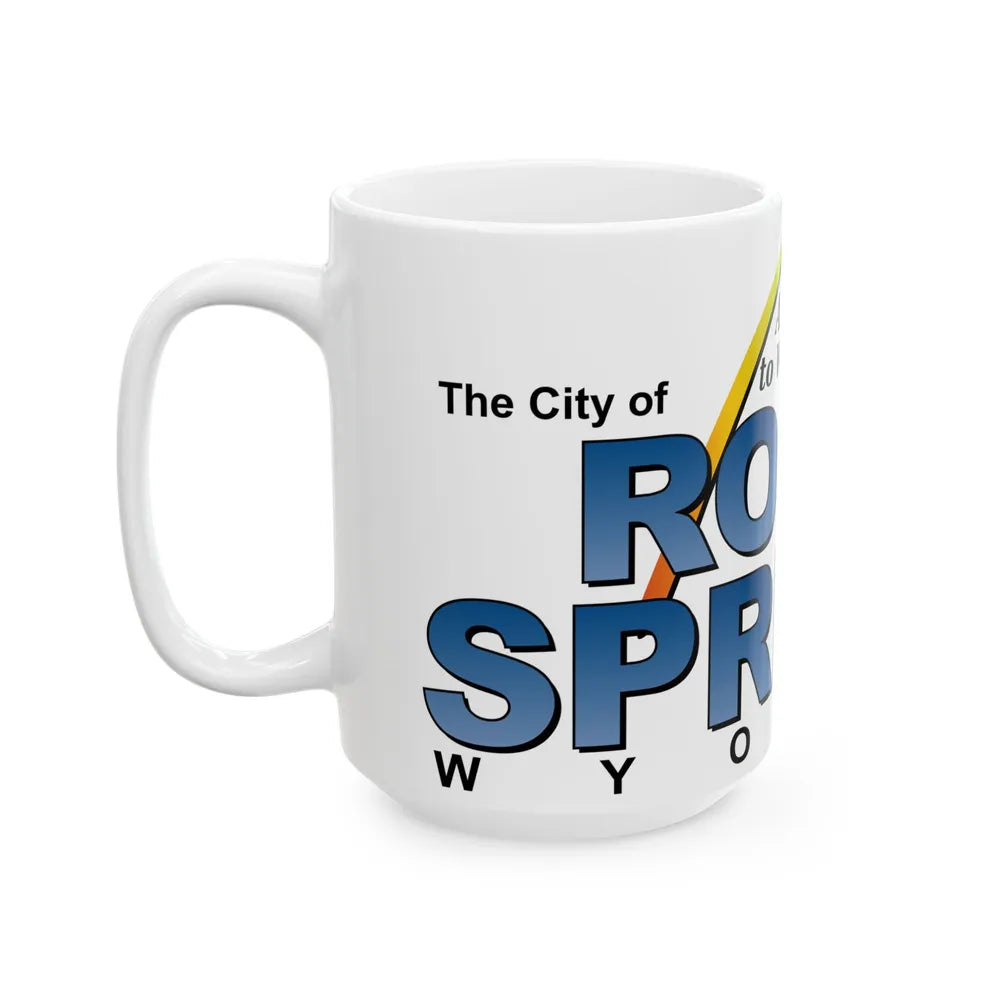Flag of Rock Springs Wyoming (United States) White Coffee Mug - Go Mug Yourself