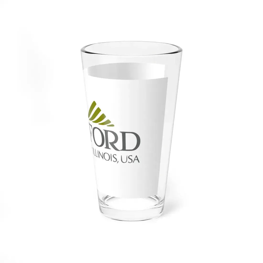 Flag of Rockford Illinois (United States) Pint Glass 16oz - Go Mug Yourself