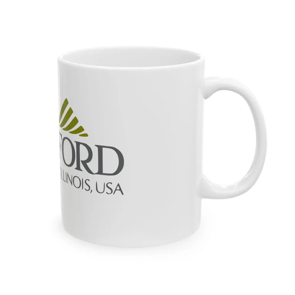 Flag of Rockford Illinois (United States) White Coffee Mug - Go Mug Yourself