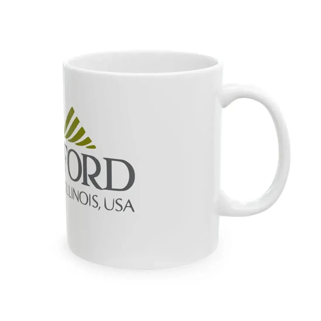 Flag of Rockford Illinois (United States) White Coffee Mug - Go Mug Yourself
