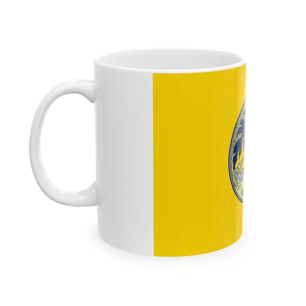 Flag of Roi Et Province Thailand - White Coffee Mug - Go Mug Yourself