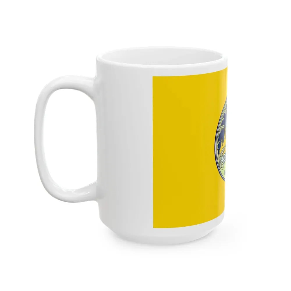 Flag of Roi Et Province Thailand - White Coffee Mug - Go Mug Yourself