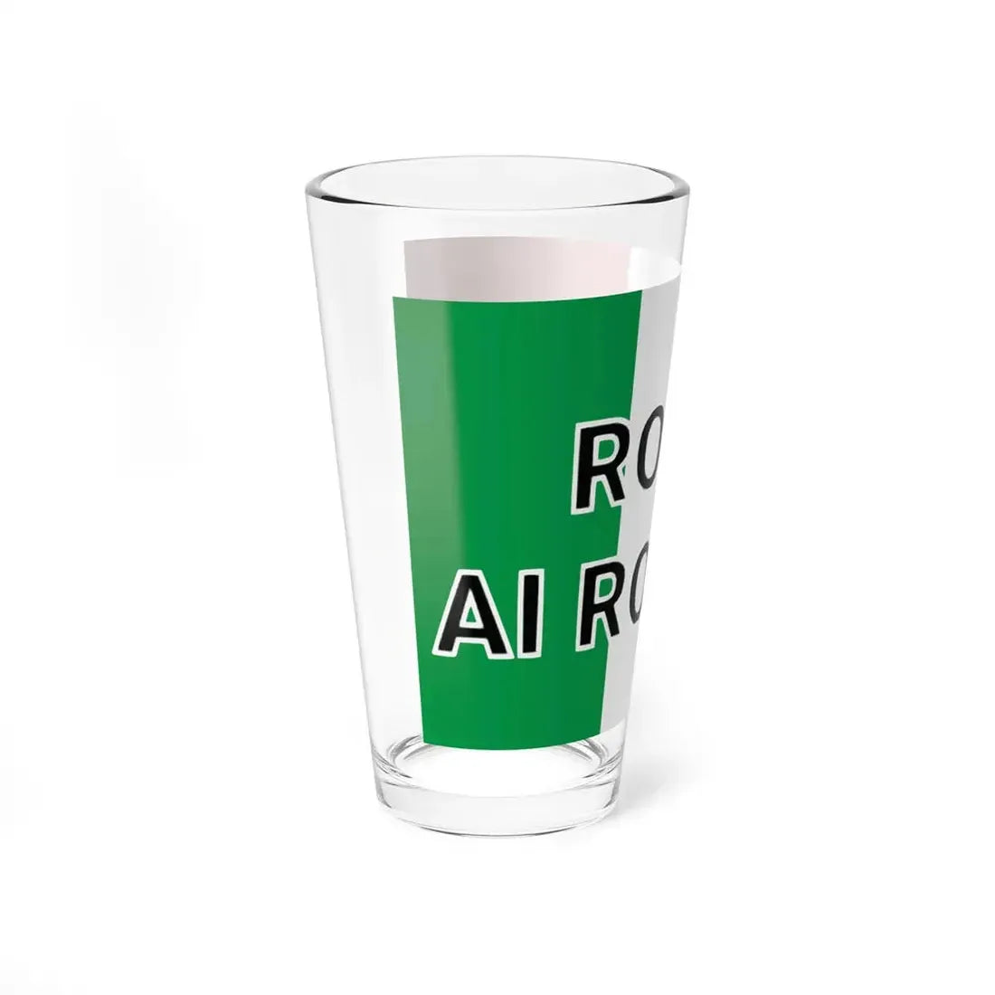 Flag of Roma Ai Romani (Italy) Pint Glass 16oz - Go Mug Yourself
