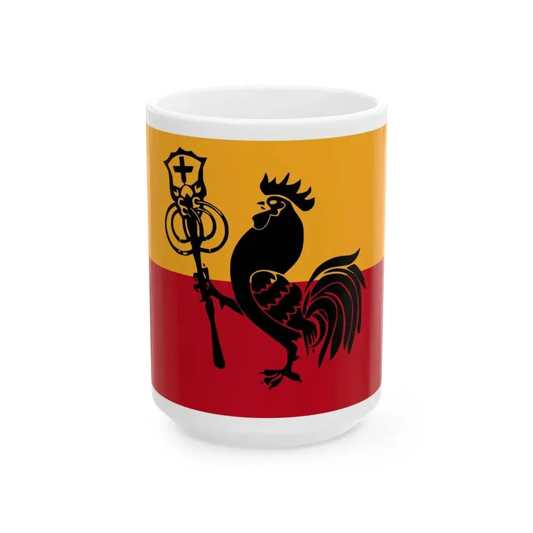Flag of Romagna (Italy) White Coffee Mug 15oz - Go Mug Yourself