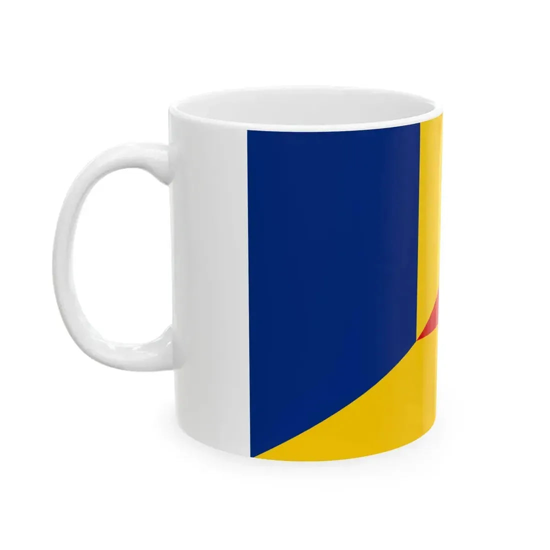 Flag of Romania and Germany (Germany) White Coffee Mug - Go Mug Yourself