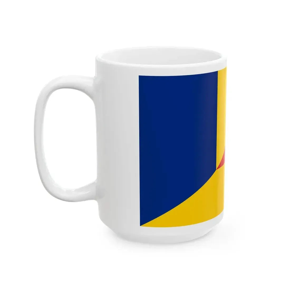 Flag of Romania and Germany (Germany) White Coffee Mug - Go Mug Yourself