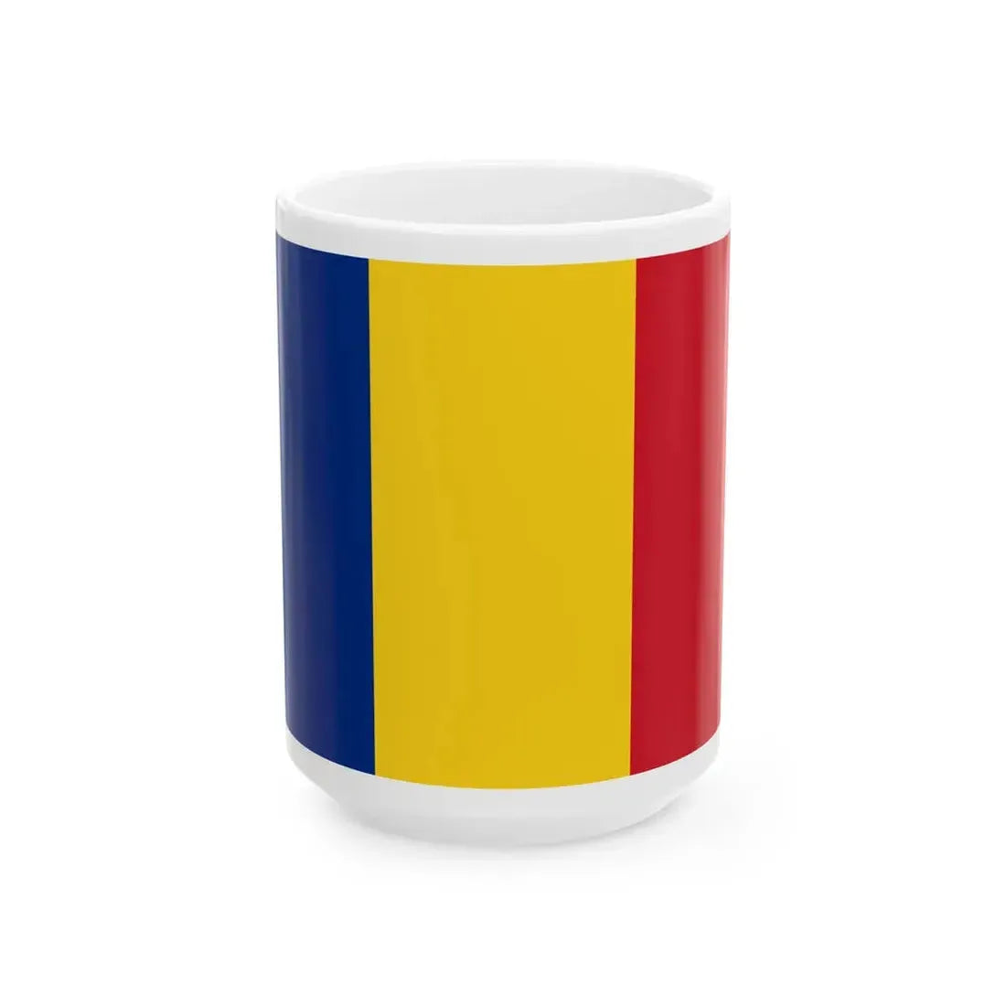 Flag of Romania (Oman) White Coffee Mug 15oz - Go Mug Yourself